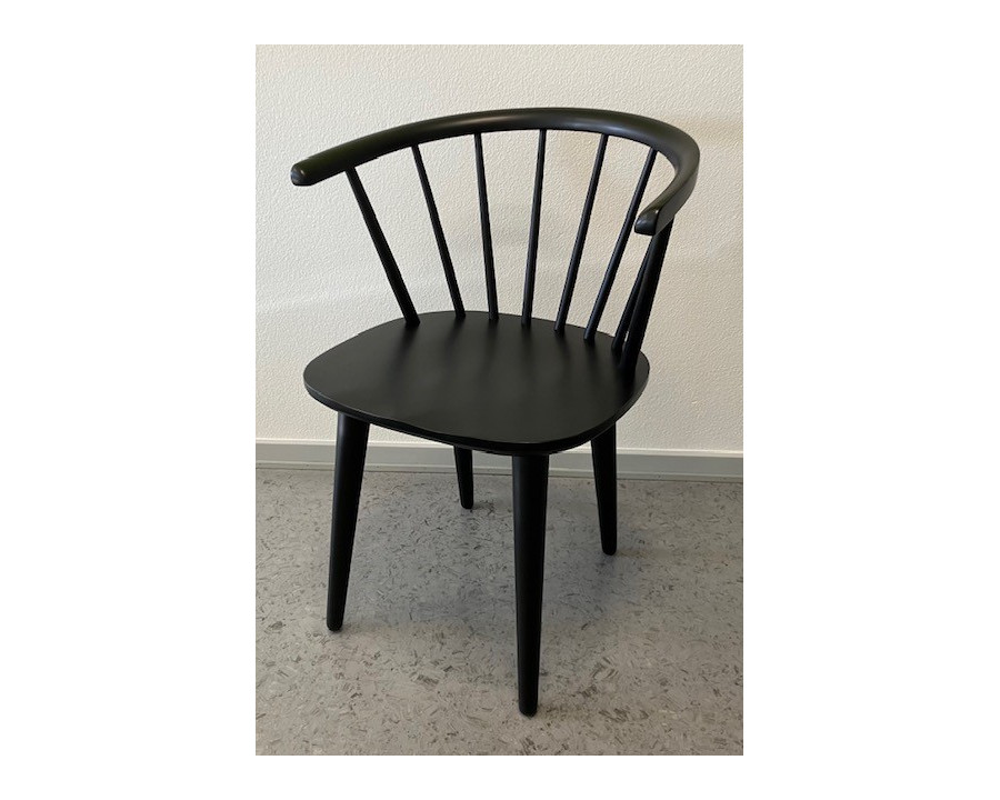 Spisebordsstole Carmen sort (4 stk. sætpris) Udstillingsmodel