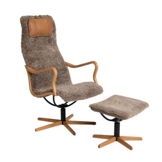 Chic lænestol inkl. skammel Kampagnepris