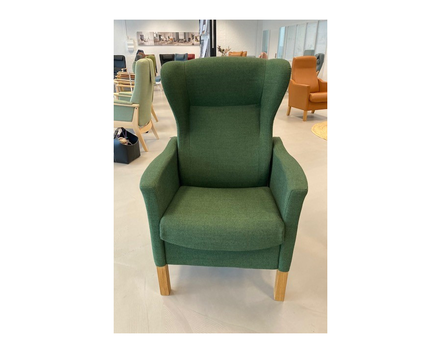 Milos øreklapstol i grøn...