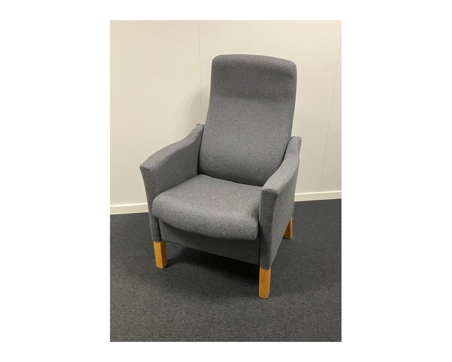 Milos hvilestol i grå stof...