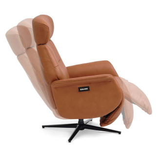 Alex lænestol el-betjent med integreret fodskammel Udstillingsmodel