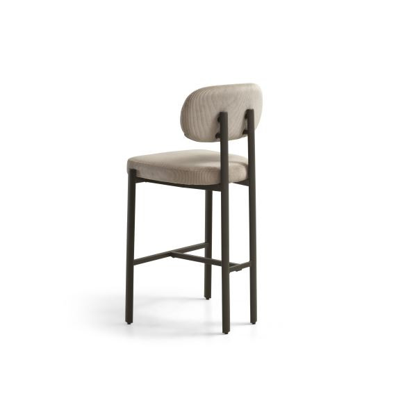 Luna counter stol med ryglæn- elegant komfort i moderne design