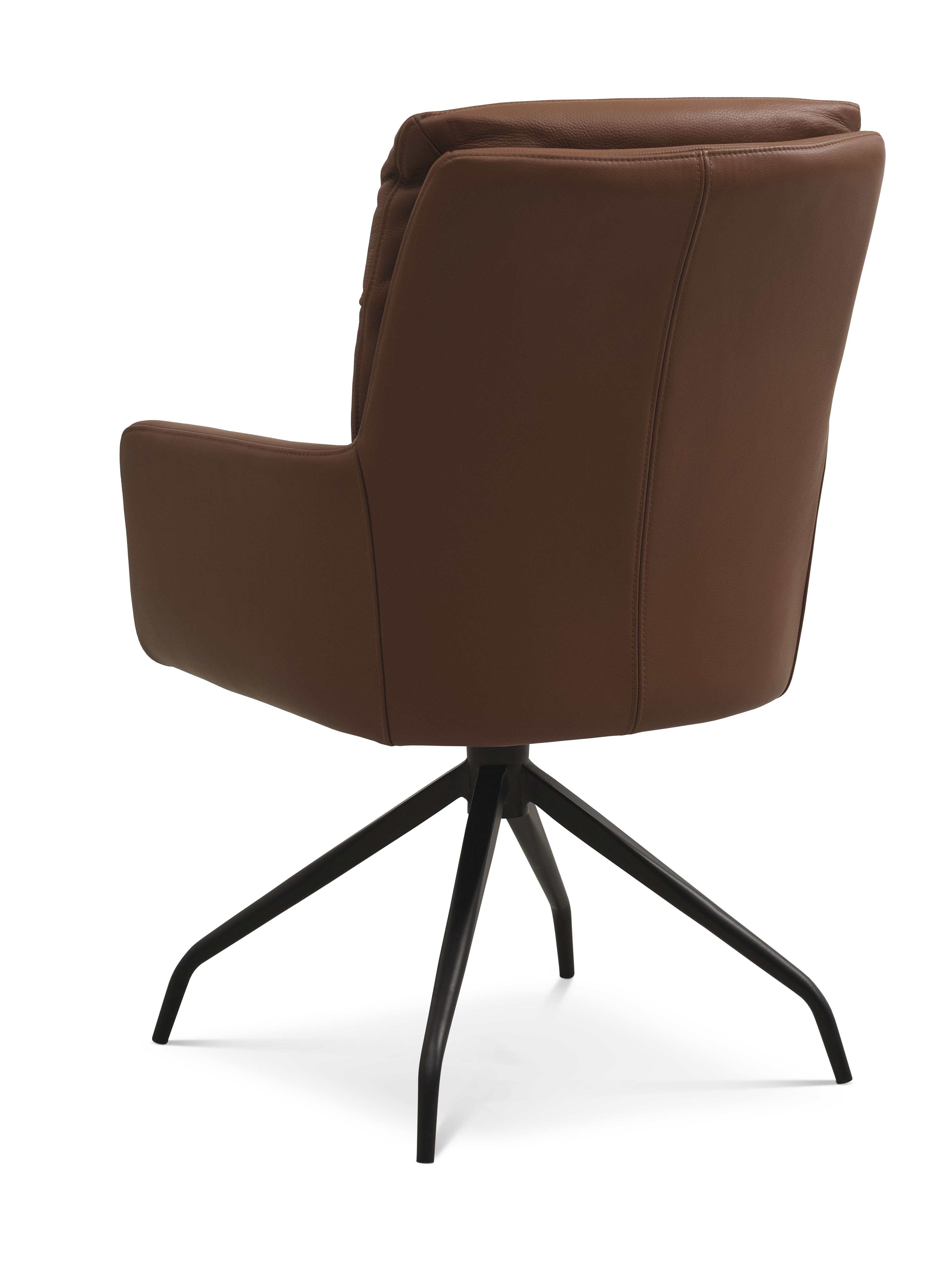 Lotus spisebordsstol læder med armlæn