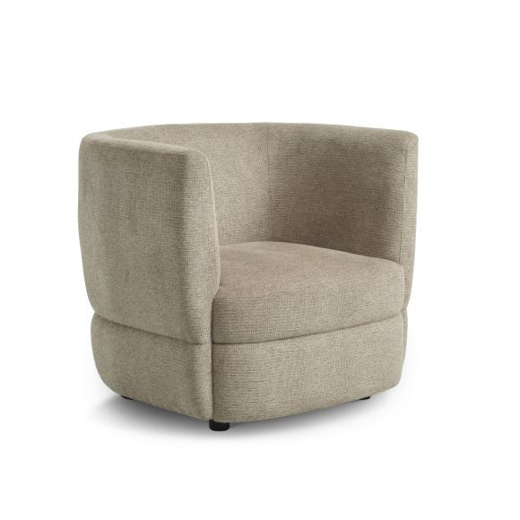 Matteo louge stol, stof taupe