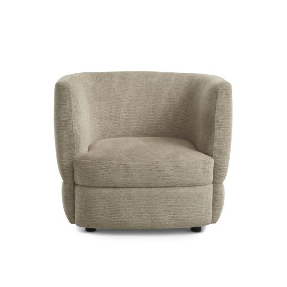 Matteo louge stol, stof taupe