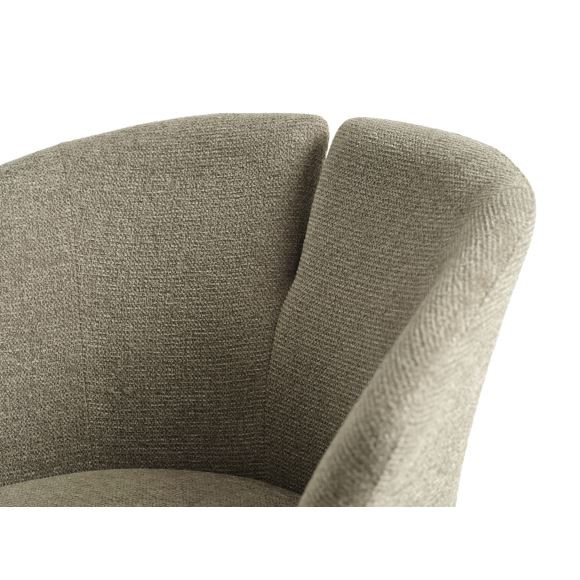 Florian lounge stol, stof taupe