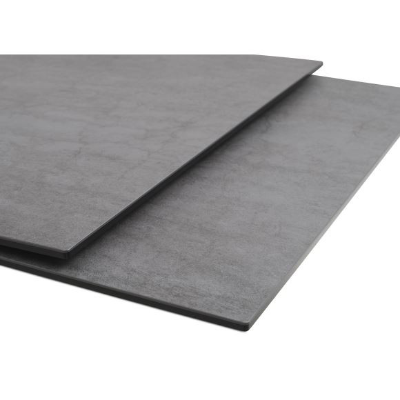 Hudson Extension Spisebord i taupe keramik 200/300 x 100 cm