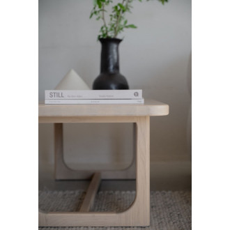 Driscoll Sofabord eller sidebord, hvidkalket eg 105x30 cm