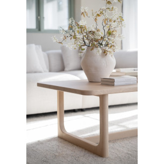 Sofabord Driscoll, hvidkalket eg 160x70 cm