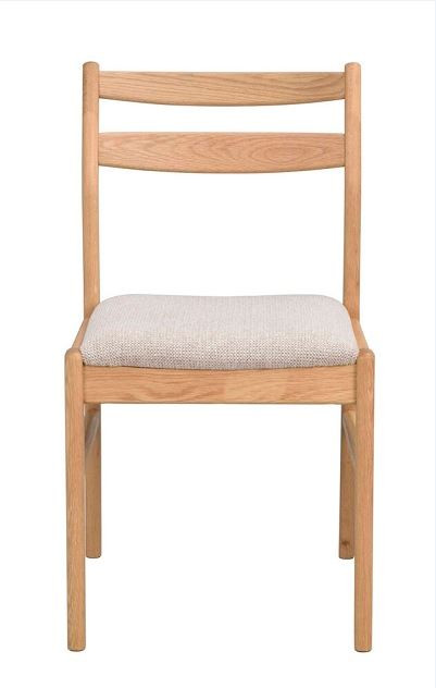 Kerwin Spisebordsstol, eg med lys beige stof