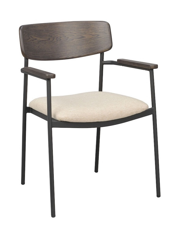 Maymont spisebordsstol med armlæn, tre farver