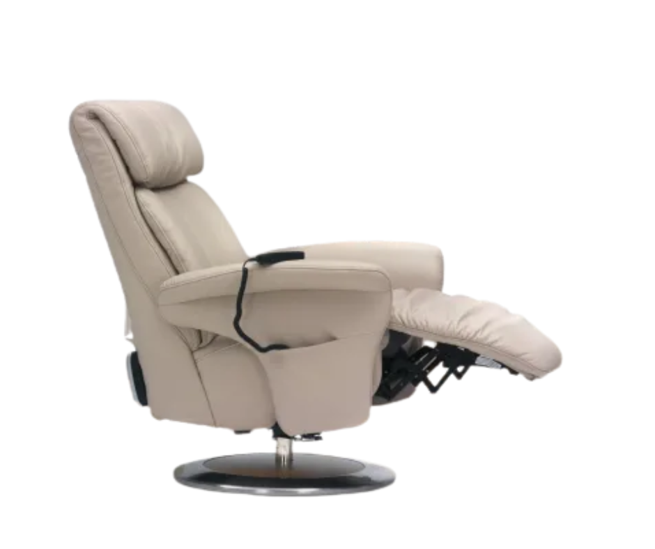 Hornbæk Otium Lænestol Small med drejefod og el-betjent lift