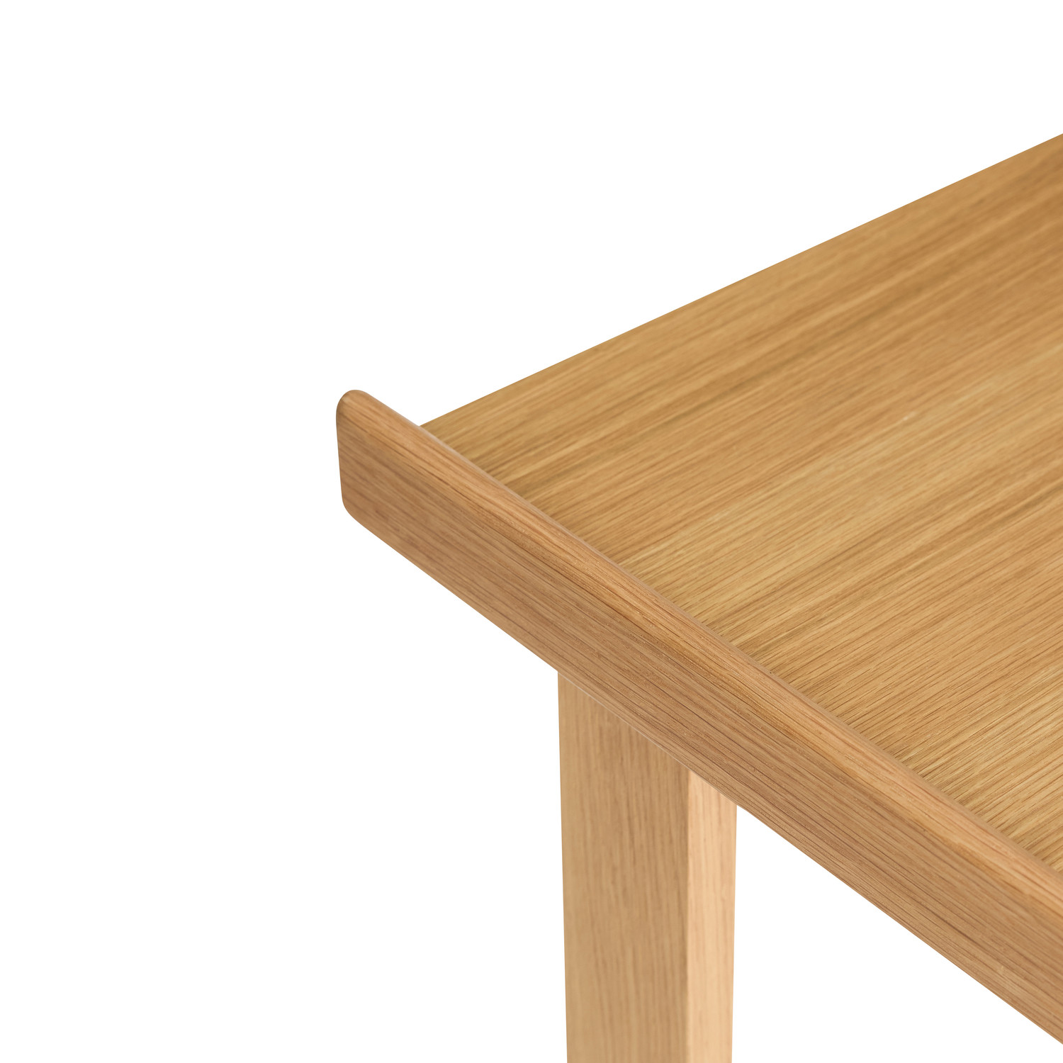 Hübsch Less Rullebord i Eg - Fleksibelt Sidebord med hjul