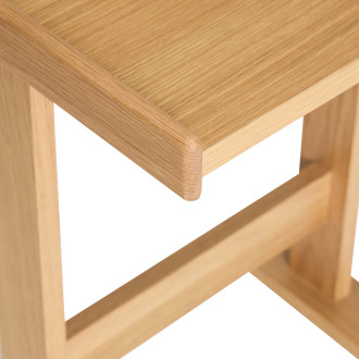 Hübsch Less Rullebord i Eg - Fleksibelt Sidebord med hjul