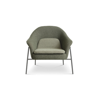 Reece lounge stol i forest green stof