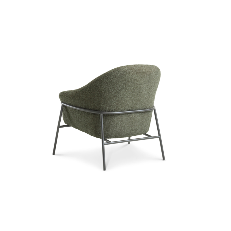 Reece lounge stol i forest green stof