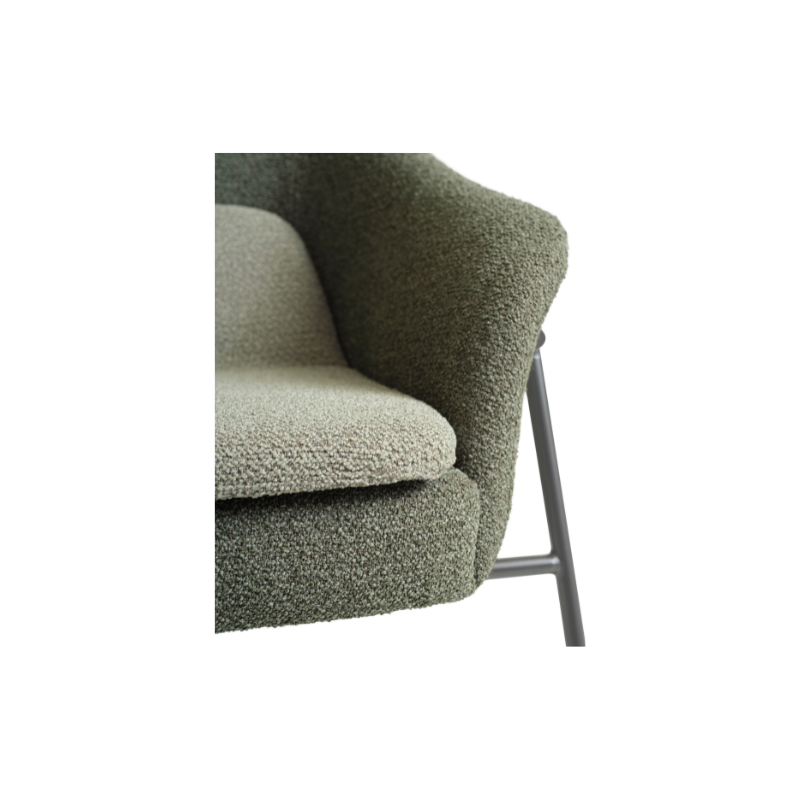 Reece lounge stol i forest green stof