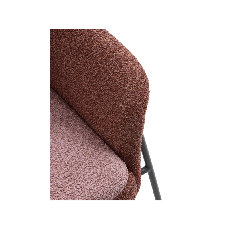Reece lounge stol i brick red stof