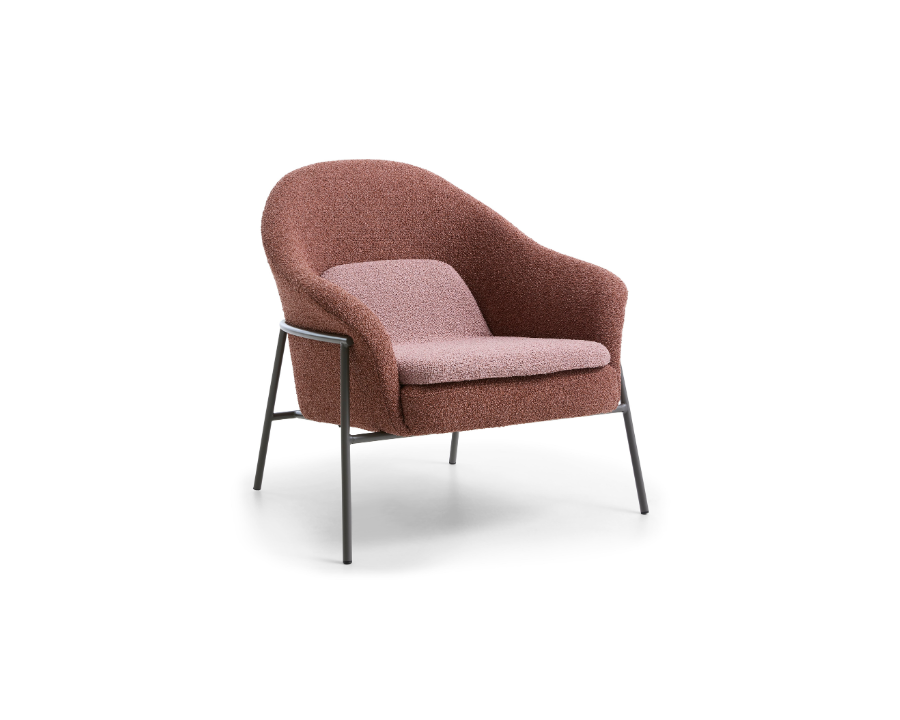 Reece lounge stol i brick...