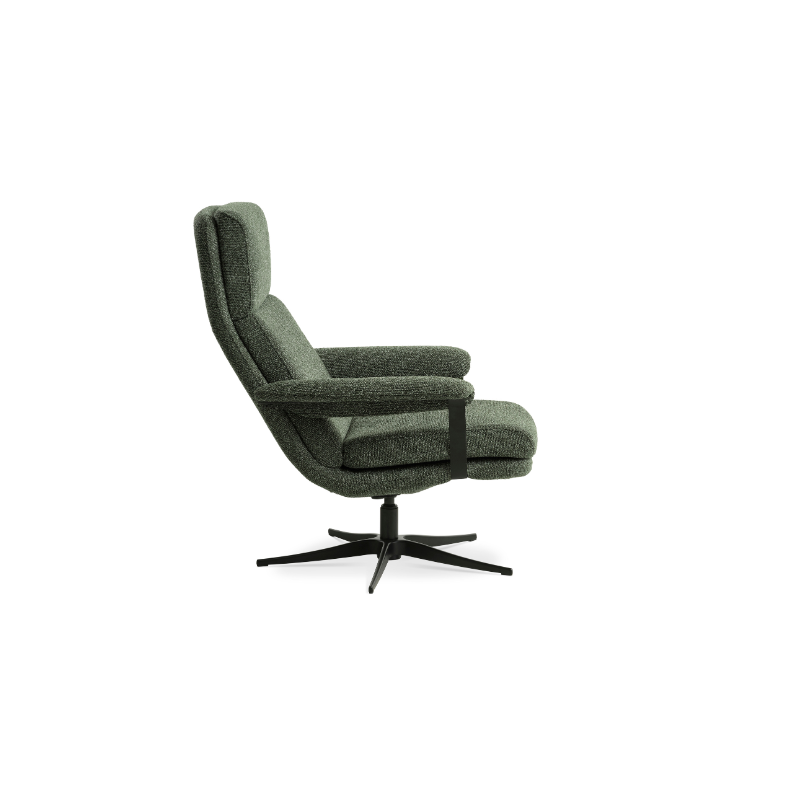 Connor stol med winther moss grøn stof og høj ryg