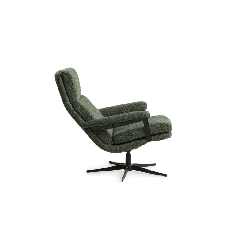 Connor stol med winther moss grøn stof og høj ryg