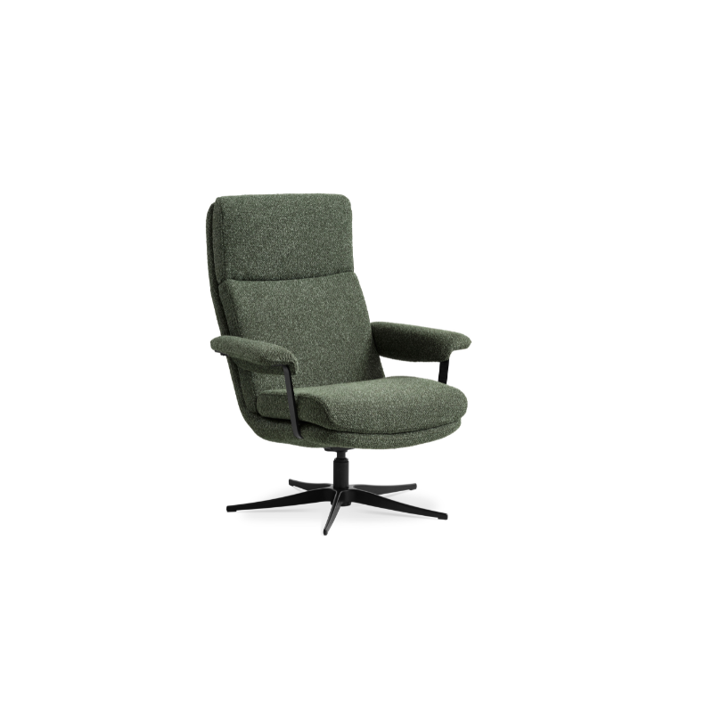 Connor stol med winther moss grøn stof og høj ryg