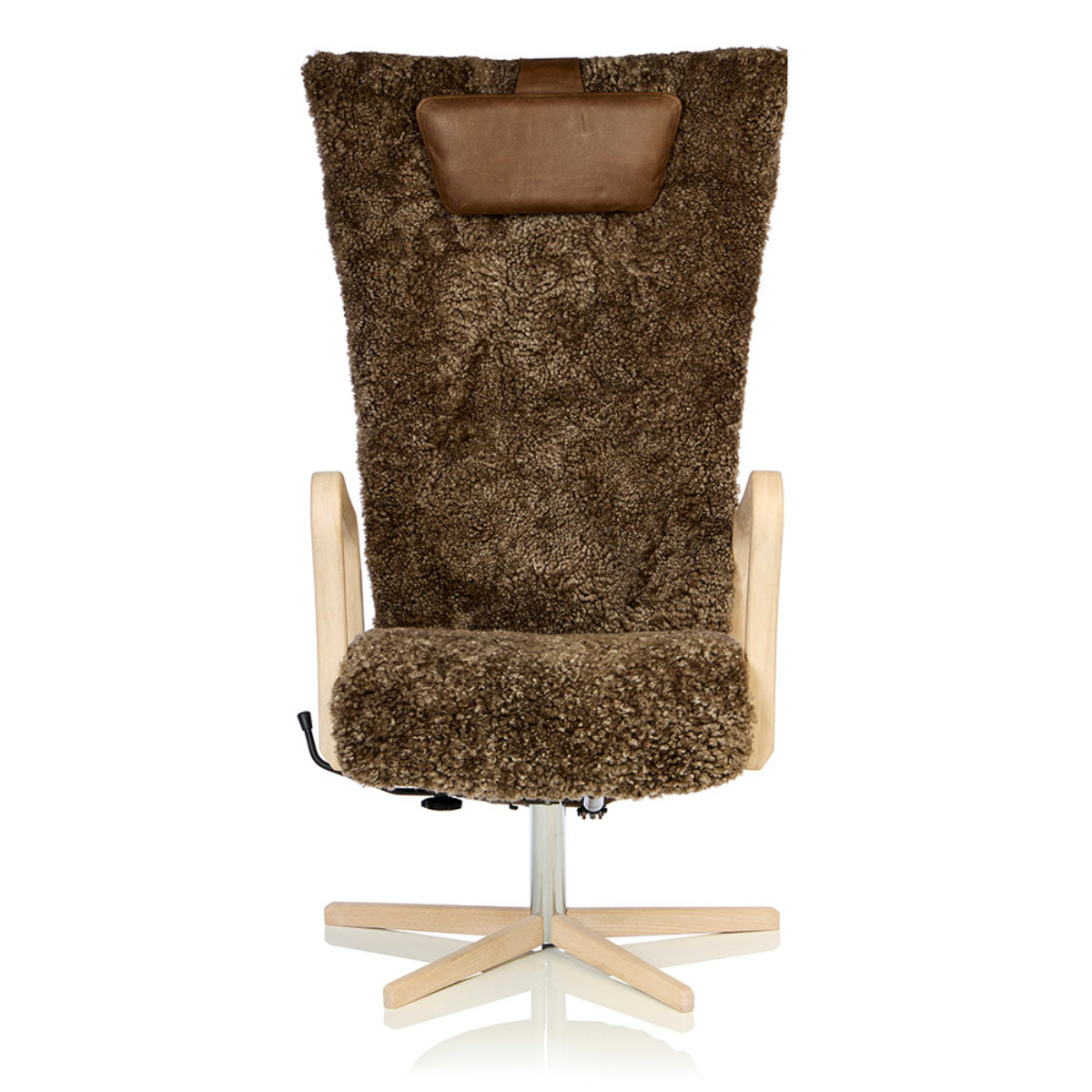 Arcus stol + skammel - Høj sidde/ryghøjde