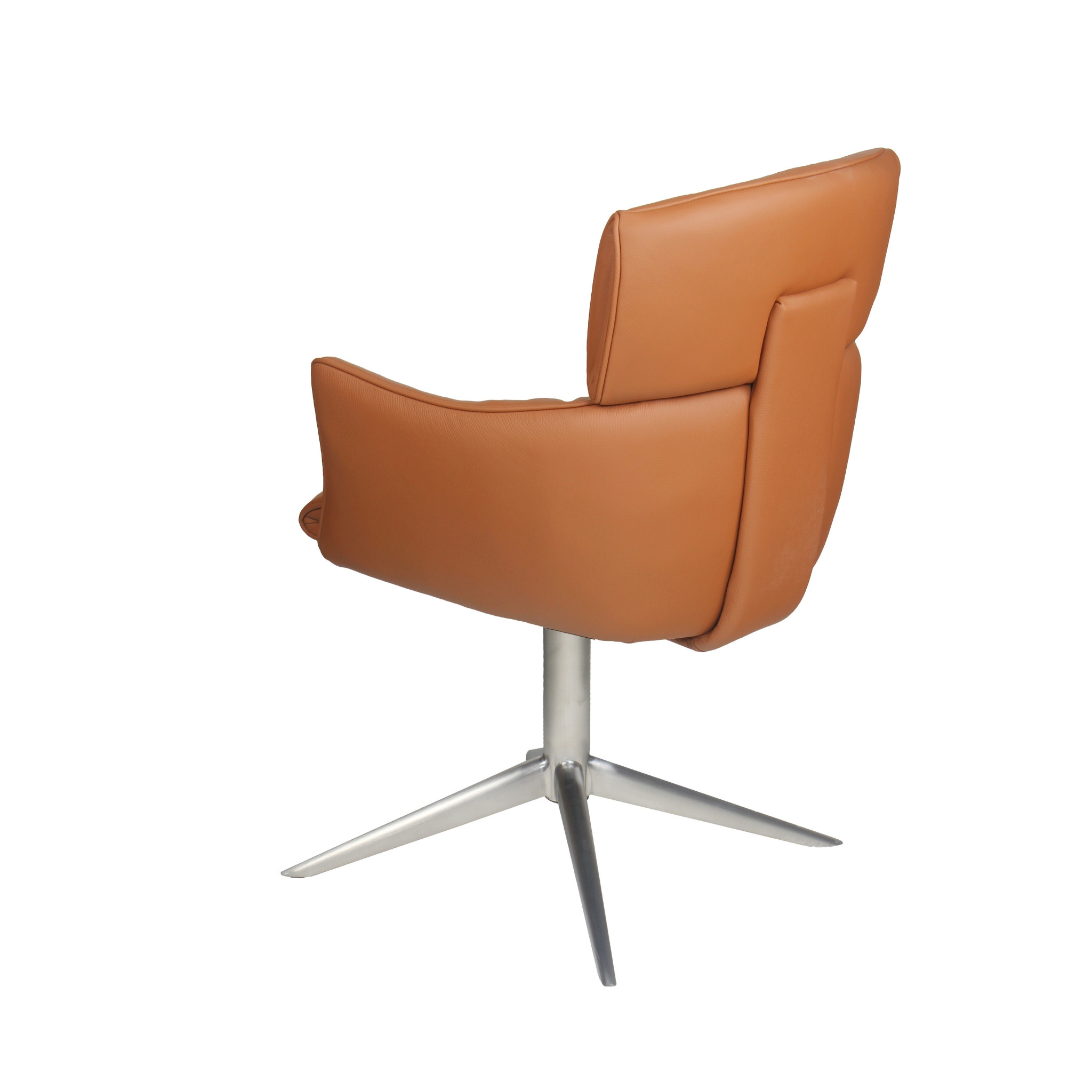 Alfred spisebordsstol i læder med returdrej