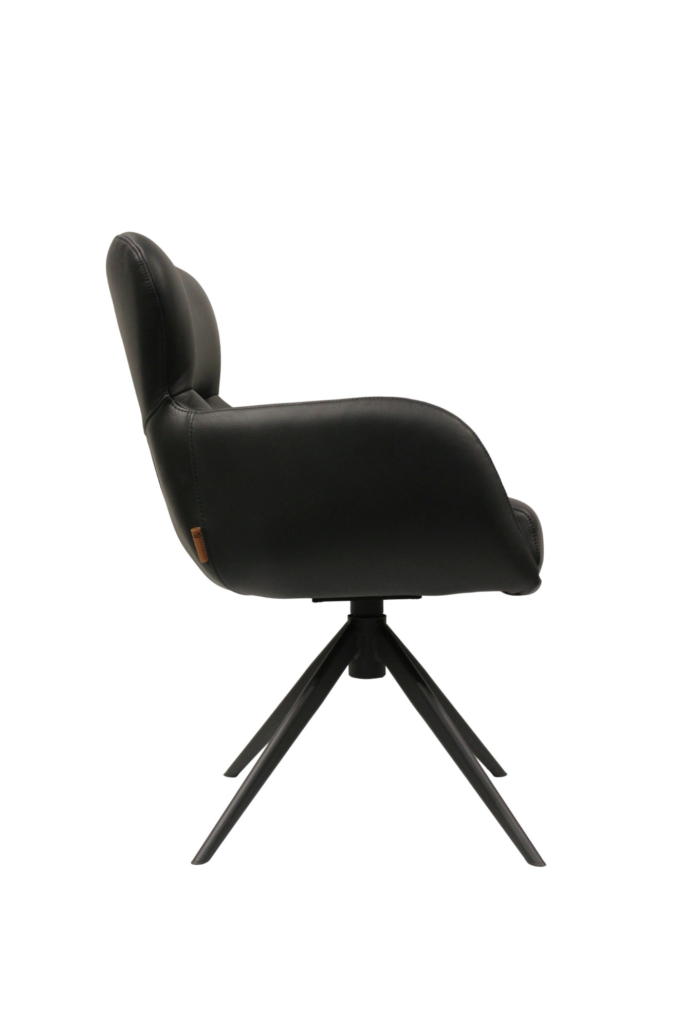 Benjamin spisebordsstol i sort eller brun læder