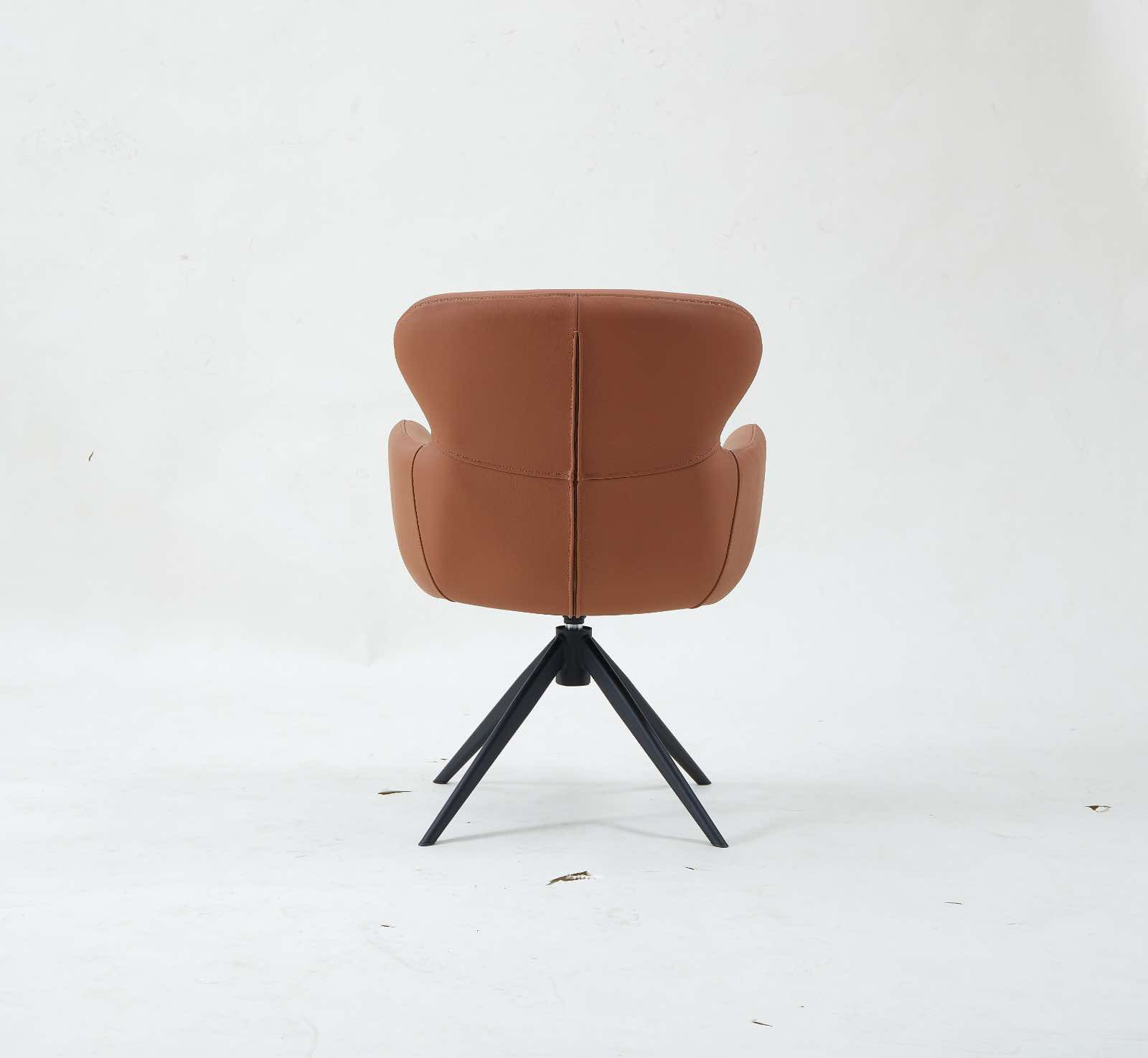 Benjamin spisebordsstol i sort eller brun læder