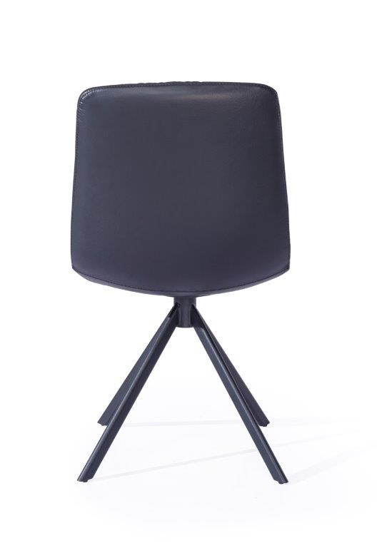 Mads spisebordsstol i sort læder