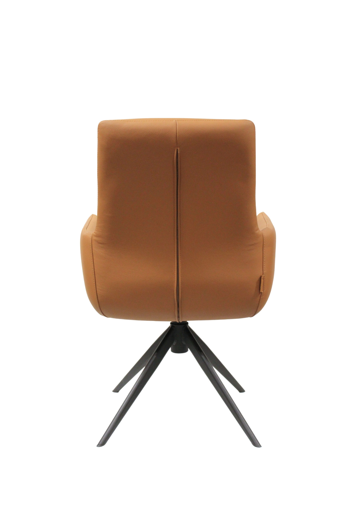 Pelle spisebordsstol i sort eller brun læder