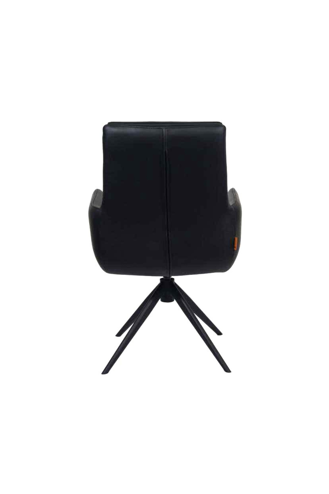 Pelle spisebordsstol i sort eller brun læder