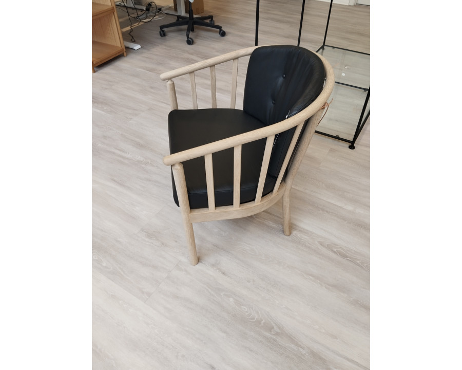 Bella Eg/sort læder -...