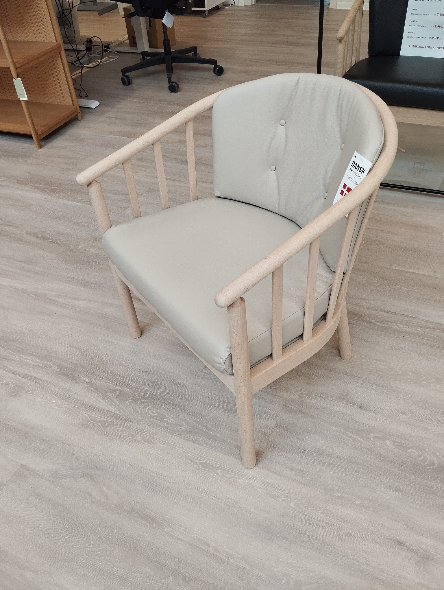 Bella Bøg/Lyst læder - UDSTILLINGSMODEL - KUN 2 stk.