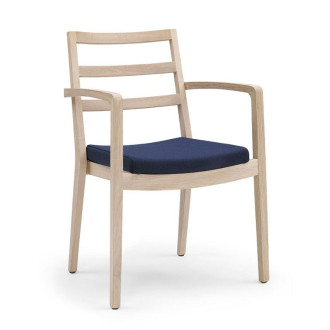 Schou Andersen 7013 Spisebords armstol med sprosser  - kunstlæder