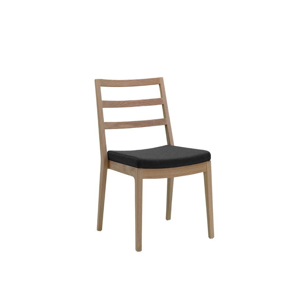 Schou Andersen 7010 Spisebordsstol med sprosser  - Kunstlæder