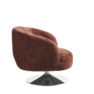 Conrad Loungestol Burned orange tekstil med drejefunktion
