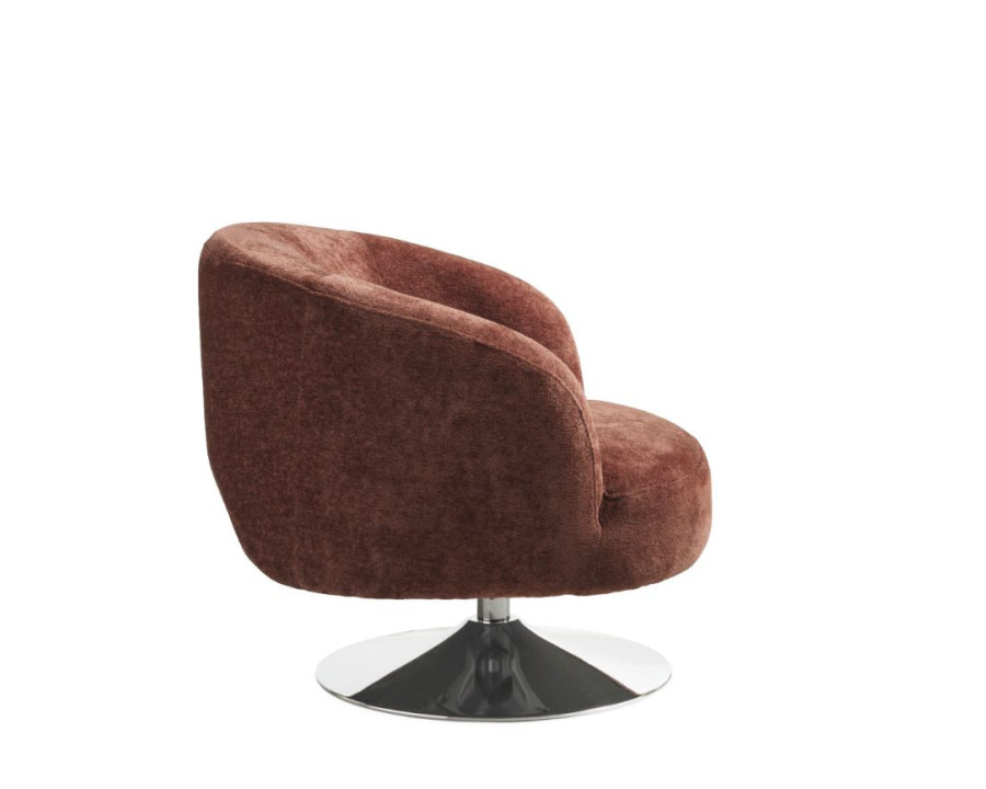 Conrad Loungestol Burned orange tekstil med drejefunktion