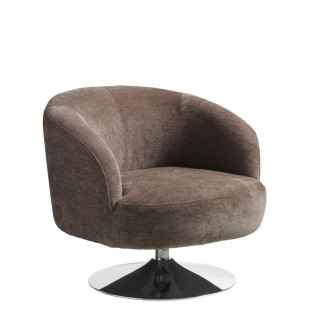 Conrad Loungestol Beige tekstil med drejefunktion
