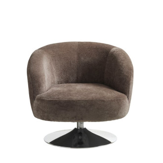 Conrad Loungestol Beige tekstil med drejefunktion