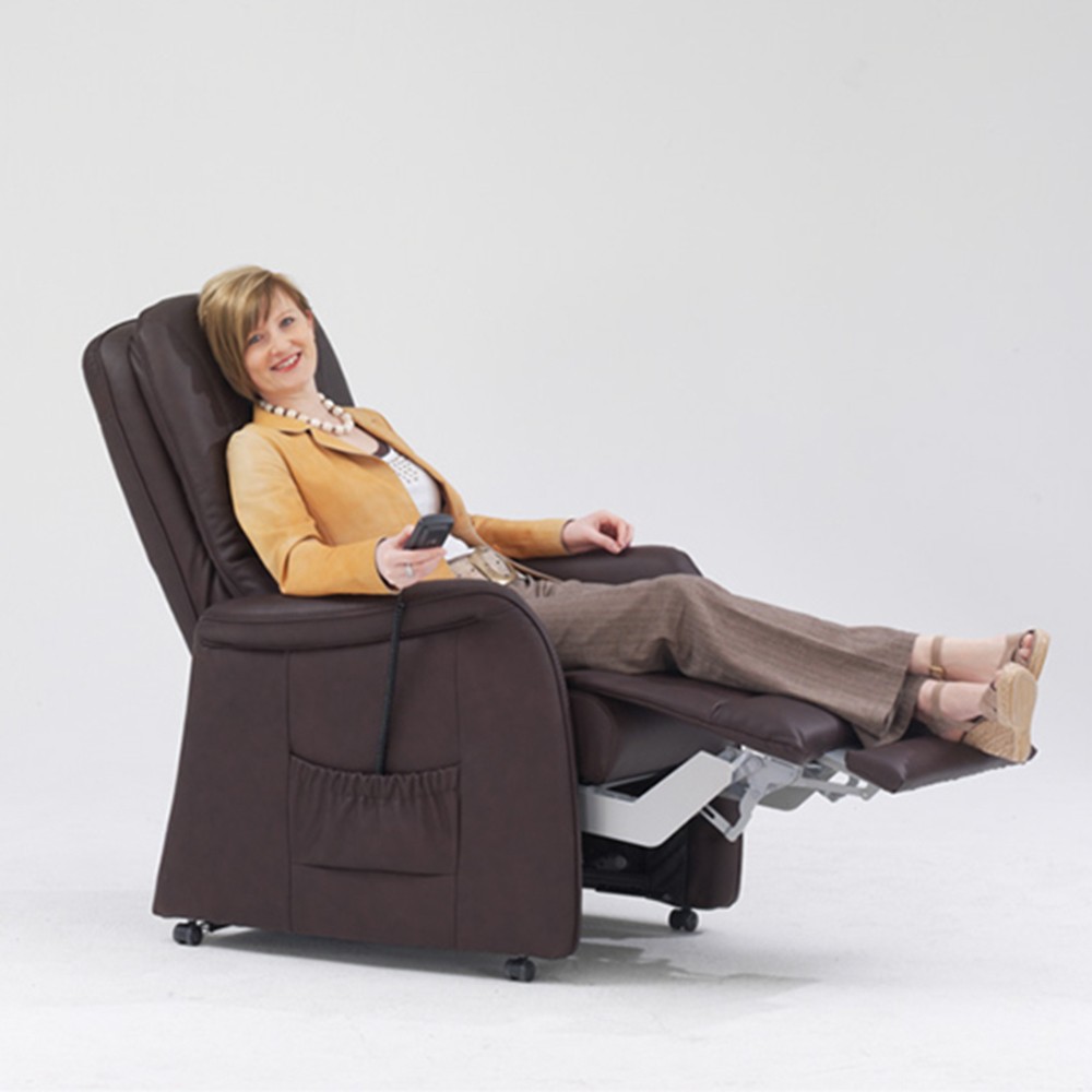 Hasle Otium Lænestol Small med hjul og el-betjent lift