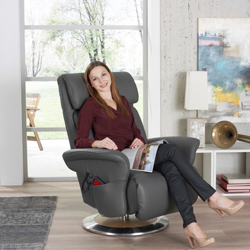 Hornbæk Otium Lænestol Small med drejefod og el-betjent lift