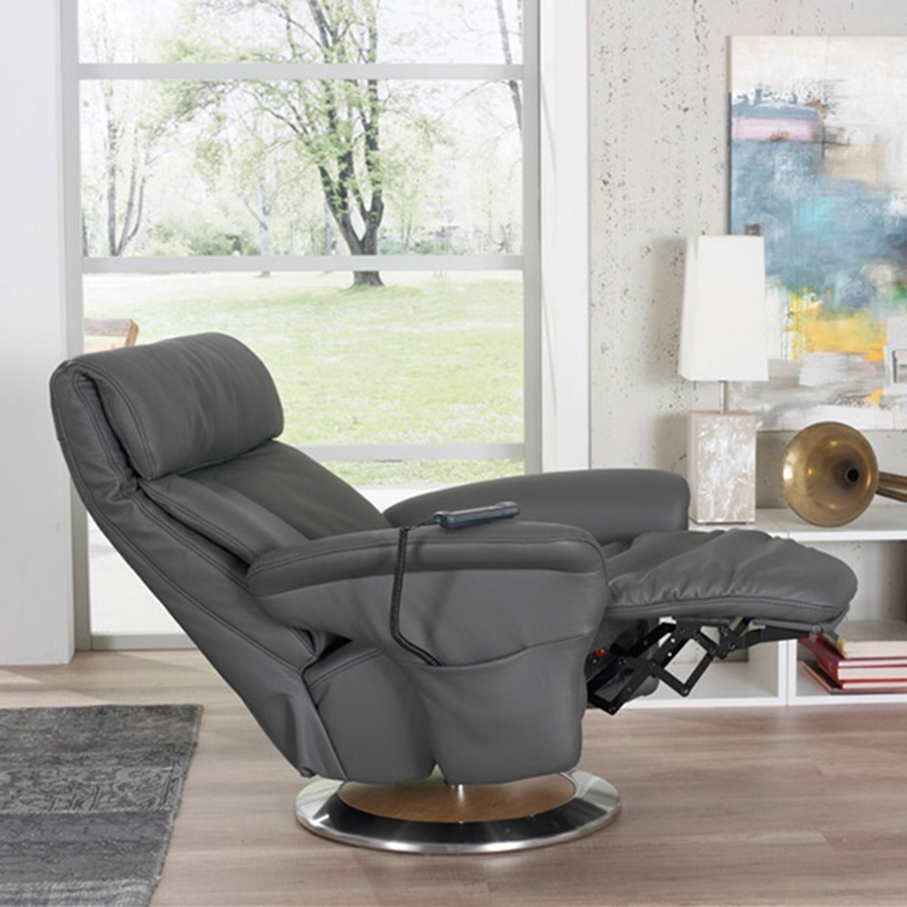 Hornbæk Otium Lænestol Medium med drejefod og el-betjent lift